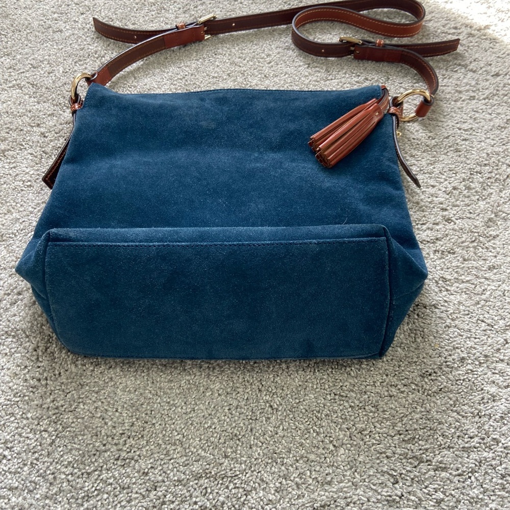 Dooney & Bourke Navy and Tan Crossbody Bag - Picture 2 of 6